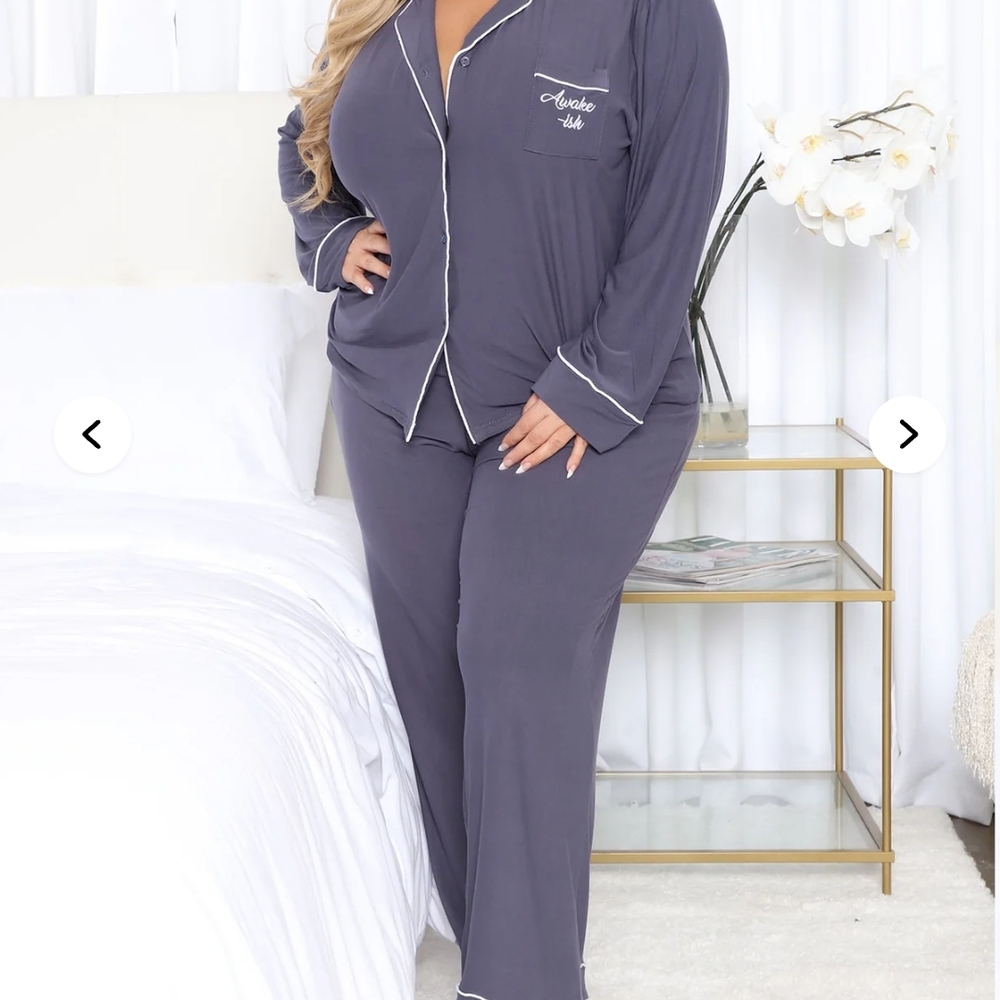 Women's Navy Pajama Set